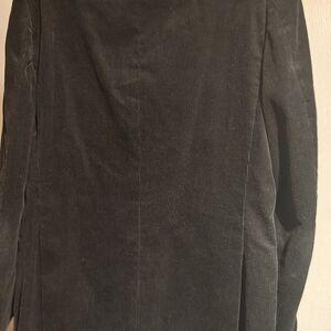 H&M Black Corduroy Trench Coat